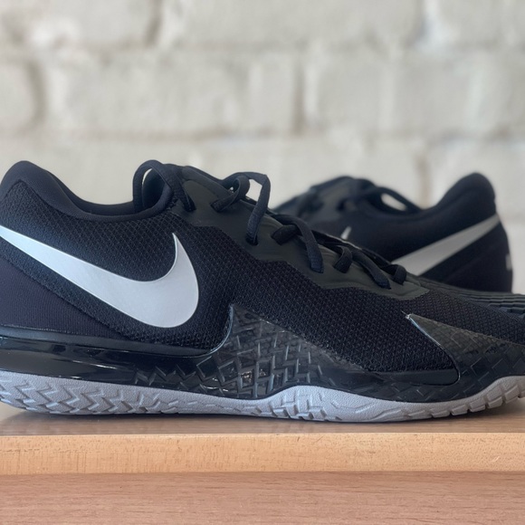 Nike Air Zoom Vapor Cage 4 Rafa Black Silver Tennis Shoes DD1579 001 Men Sz 8.5 main image 6